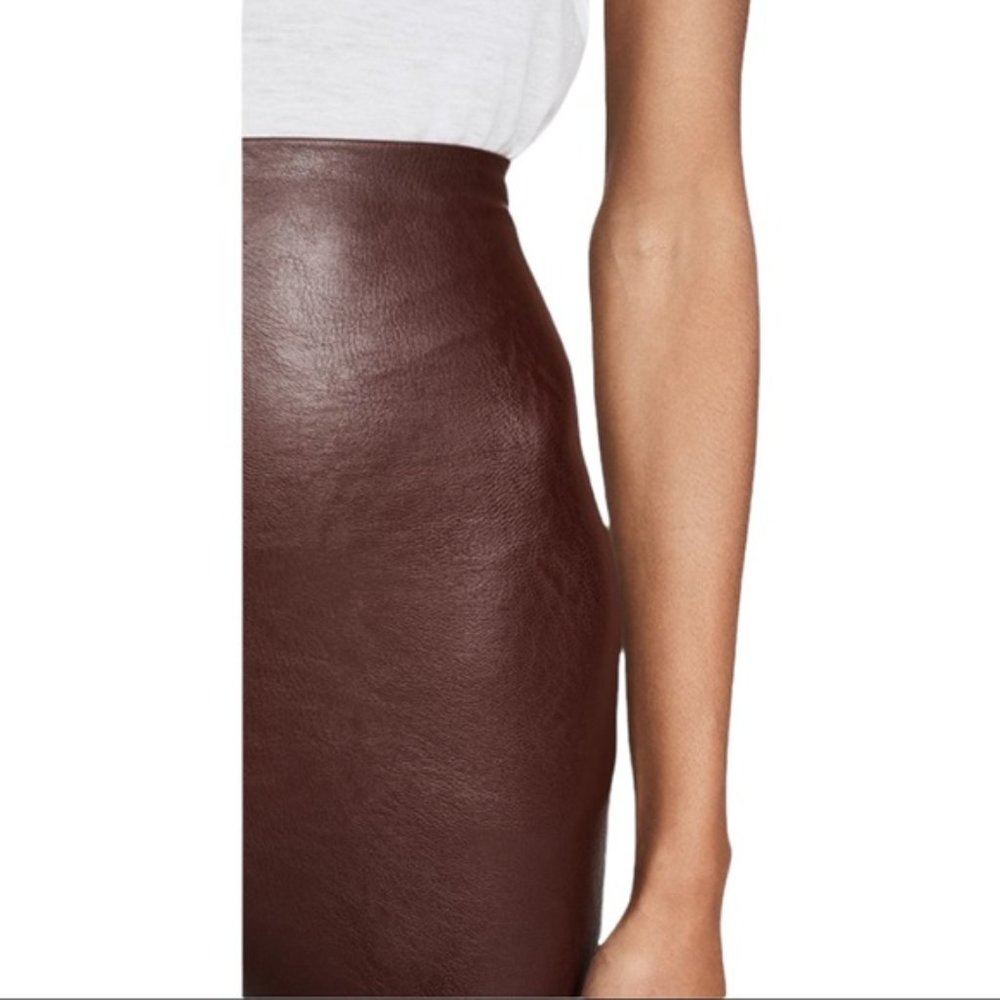 Commando Faux Leather Leggings in Color Oxeblood - Picture 5 of 7